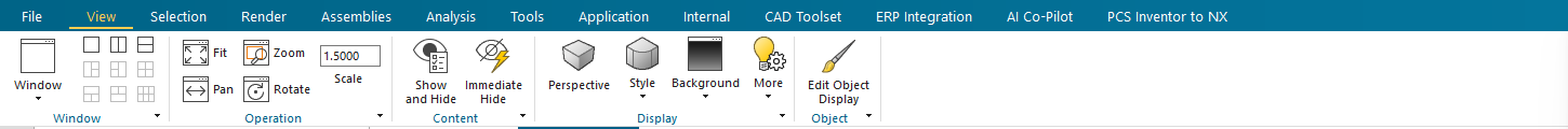 The SphereHarness ribbon tab in Siemens NX